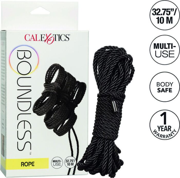 Cuerda BDSM CalExotics Boundless 10m Negra Cuerda BDSM CalExotics Boundless 10m Negra