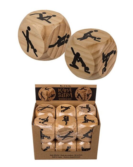 Kamasutra dobbelsteen Out Of The Blue houten 6 cm