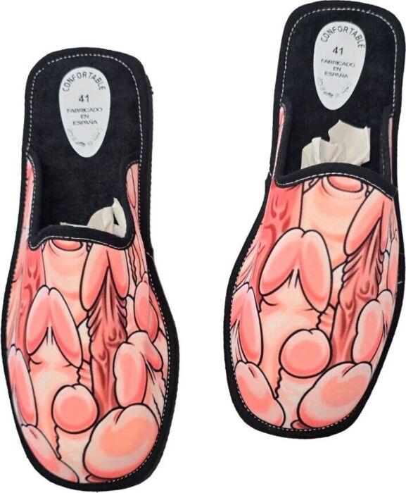 Slippers Diablo Picante - Penis ontwerp voor ontspanning Slippers Diablo Picante - Penis ontwerp voor ontspanning