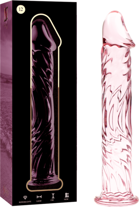Dildo Cristal Rosado Nebuloso