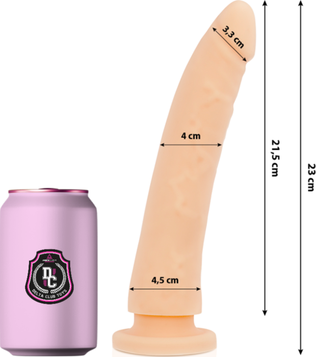 DELTA CLUB DILDO REALISTA SILICONA MEDICA 23 CM O 4.5 CM DELTA CLUB DILDO REALISTA SILICONA MEDICA 23 CM O 4.5 CM