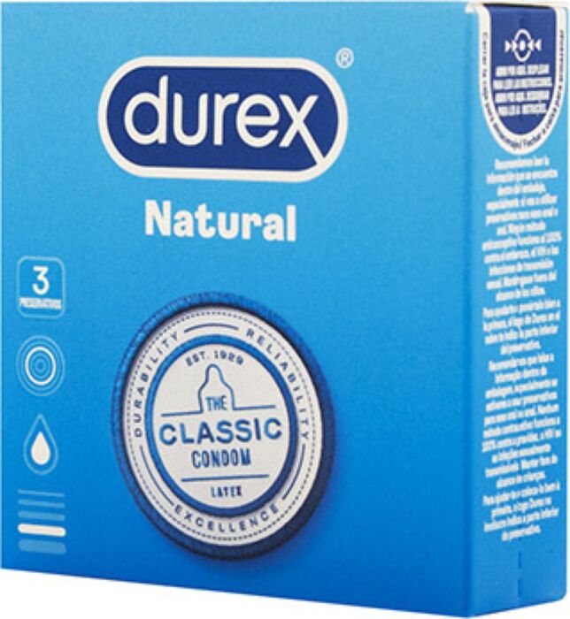 DUREX NATURAL 3 Uds CLASSIC