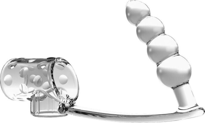 Funda para Pene Pretty Love Con Plug Anal Transparente Funda para Pene Pretty Love Con Plug Anal Transparente