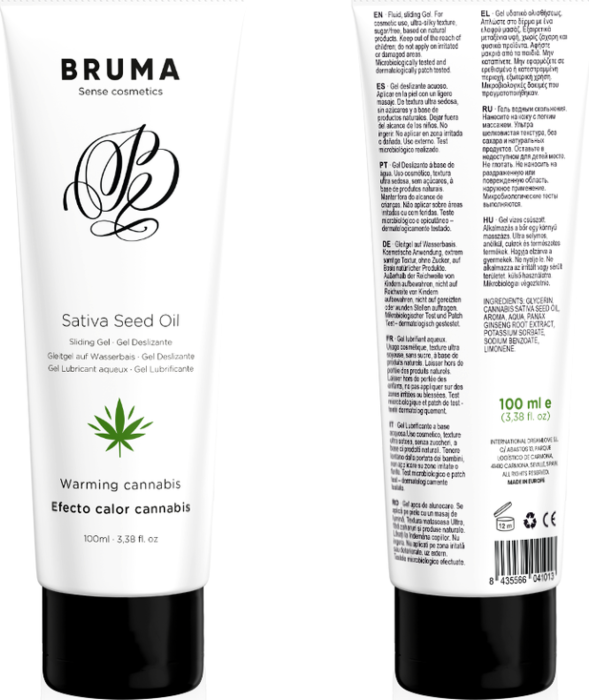 Gel Deslizante Bruma 100 ML Efecto Calor Cannabis Gel Deslizante Bruma 100 ML Efecto Calor Cannabis