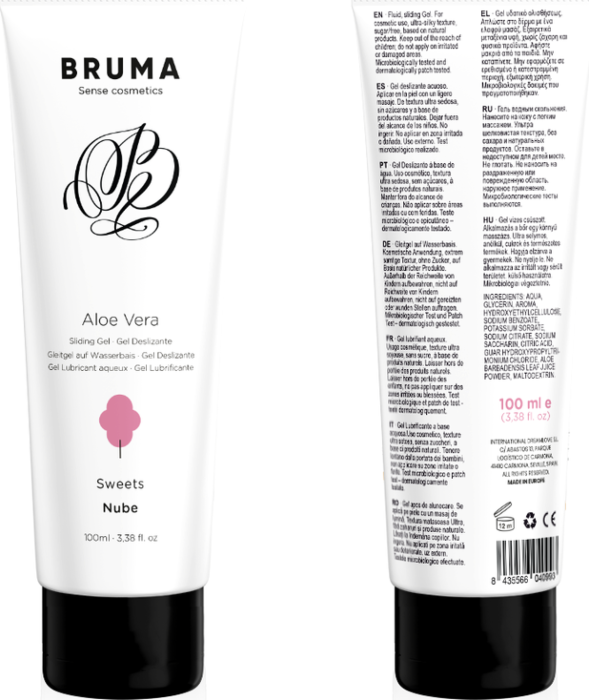Gel Deslizante BRUMA Aloe Vera Sabor Nube - 100ml Gel Deslizante BRUMA Aloe Vera Sabor Nube - 100ml