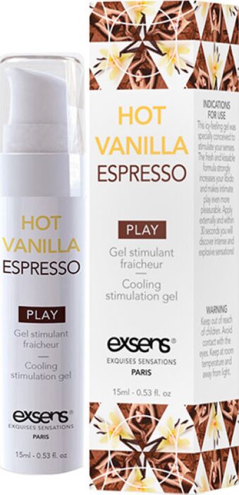 Stimulatiegel Exsens Hot Vanilla Espresso 15 ml Stimulatiegel Exsens Hot Vanilla Espresso 15 ml