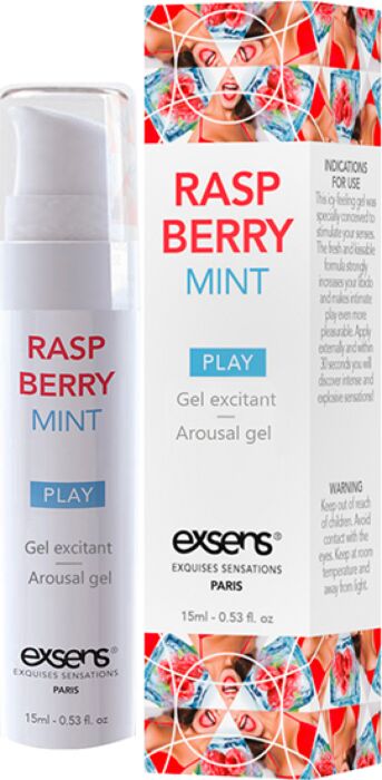 Stimulerende cooling gel Exsens Raspberry Mint Stimulerende cooling gel Exsens Raspberry Mint