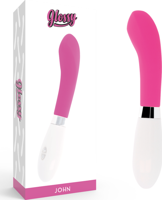 Glossy john vibrador rosa