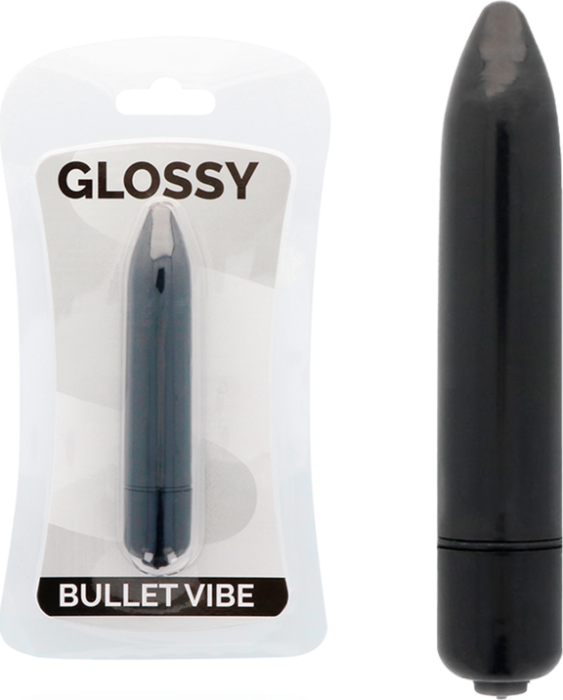 Glossy thin vibrador negro Glossy thin vibrador negro