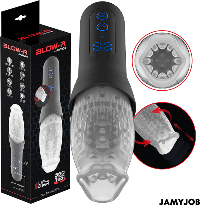 Masturbator JAMYJOB BLOW-R met thrusting en rotatie