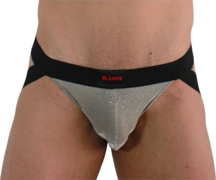 Jockstrap BURN 001 Beige/Negro XL - Diseño Atrevido