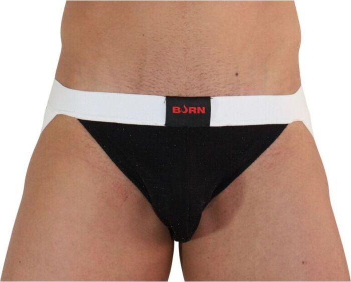 Jockstrap BURN 004 Brillante Negro XL - Seducción