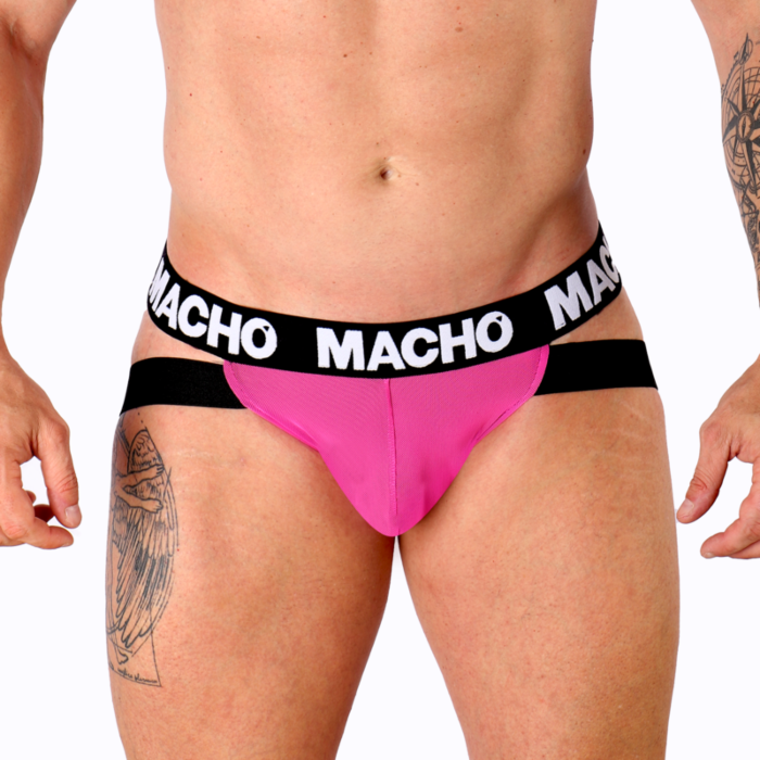 Jockstrap MACHO MX28FR Rosa Neon XL - Estilo y Confort