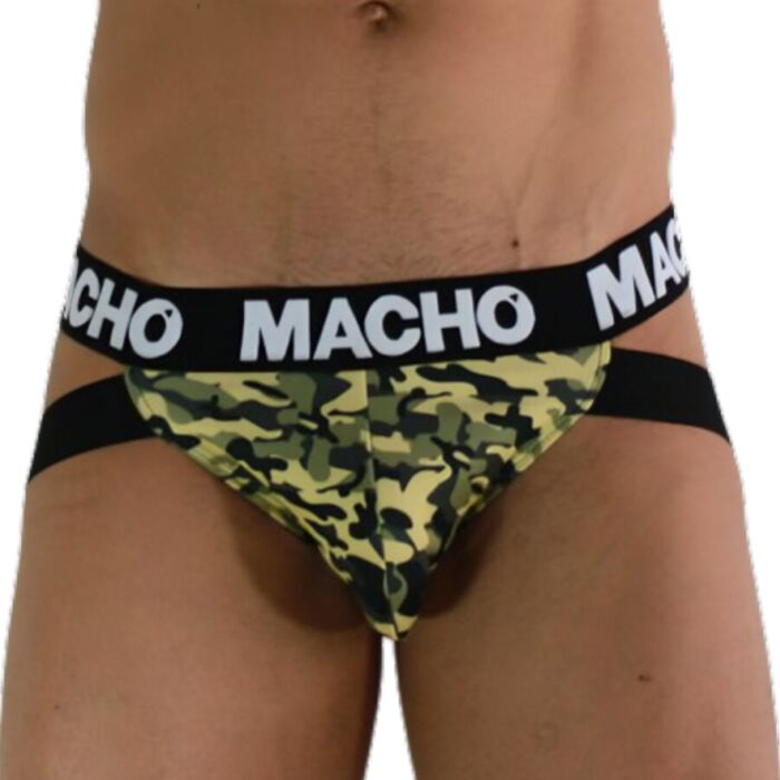 Jockstrap MACHO MX28MV Verde Soporte Perfecto
