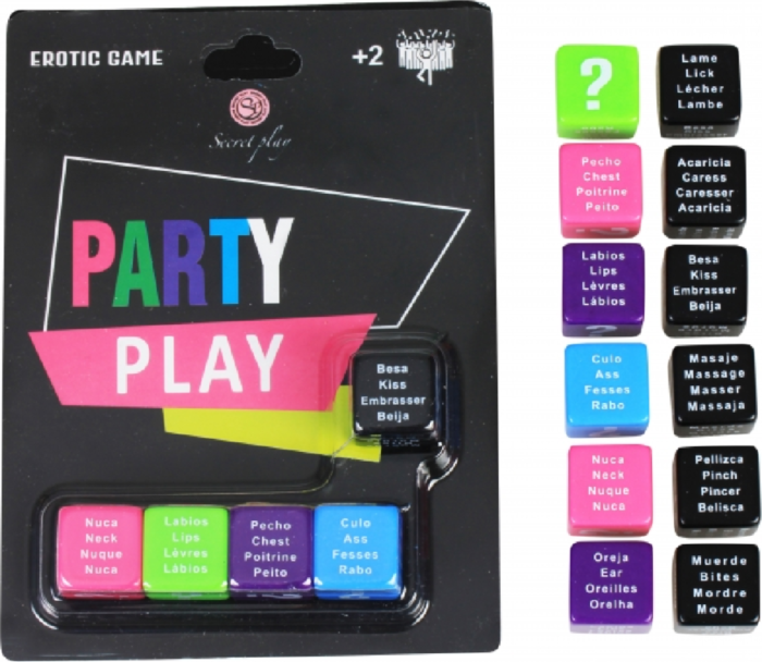 Spel SECRETPLAY Party Play met 5 dobbelstenen voor volwassene Spel SECRETPLAY Party Play met 5 dobbelstenen voor volwassene