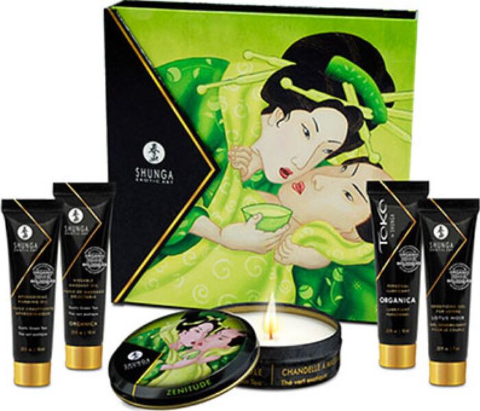 Shunga Geheime Geisha Groene Thee Kit - Koppelset