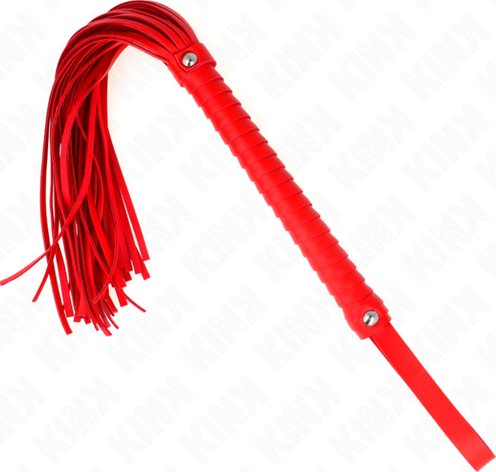 Látigo KINK Rojo 48.5cm - Texturizado y Sensual