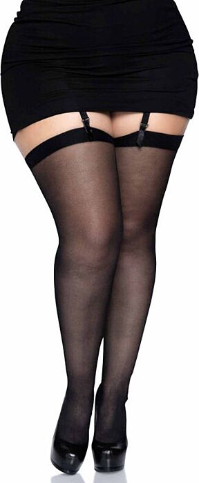 Leg avenue medias con costura trasera plus