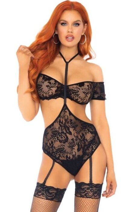 Leg Avenue Teddy set met top voor een verleidelijke look