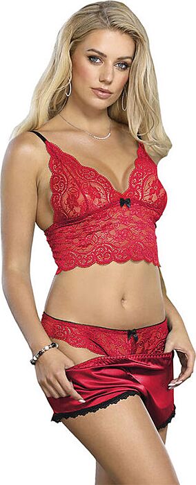 Lencería Sublime SUBBLIME Set 3 Piezas Rojo
