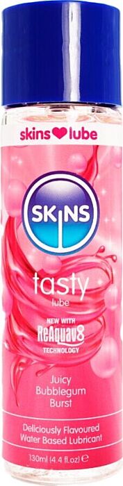 Lubricante Chicle SKINS 130 ml - Sabor Irresistible Lubricante Chicle SKINS 130 ml - Sabor Irresistible