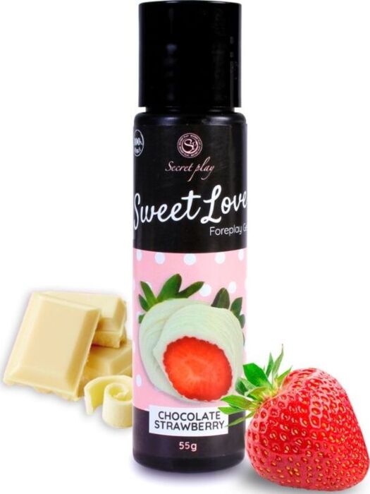 Lubricant SECRETPLAY Sweet Love Aardbei en Witte Chocolade Lubricant SECRETPLAY Sweet Love Aardbei en Witte Chocolade