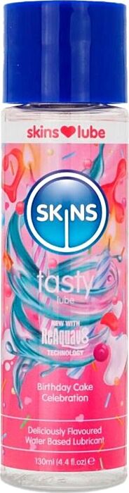 SKINS Birthday Cake smaakglijmiddel 130 ml SKINS Birthday Cake smaakglijmiddel 130 ml