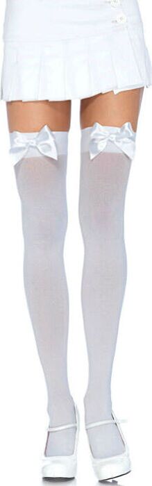 Kniekousen Leg Avenue met strikdetail en nylon Kniekousen Leg Avenue met strikdetail en nylon