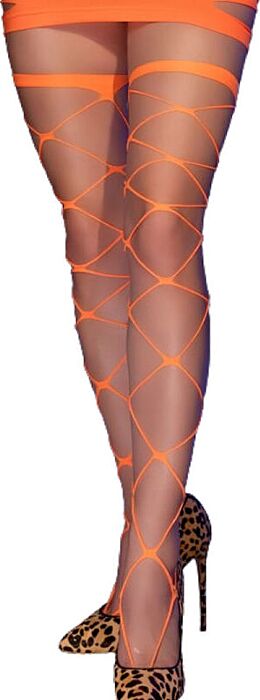 Medias Cabaret Chilirose CR 4706 Naranja Ojales