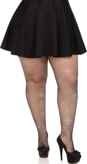 Medias Rejilla Leg Avenue Plus Size Brillantes Medias Rejilla Leg Avenue Plus Size Brillantes