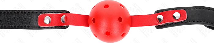 Mordaza de Bola KINK Rojo 4 cm Ajustable Mordaza de Bola KINK Rojo 4 cm Ajustable
