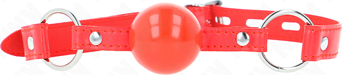 Mordaza de Bola KINK Rojo 4 cm con Candado