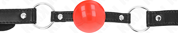 Mordaza de Bola KINK Rojo 4 cm Silicona Suave