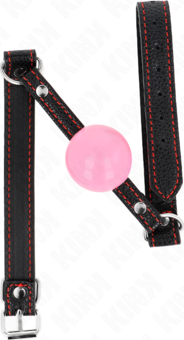 Mordaza de Bola KINK Rosa 4 cm | Placer y Control Mordaza de Bola KINK Rosa 4 cm | Placer y Control