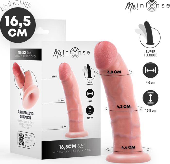 Dildo MR. INTENSE Terence Small 16.5 cm - Ultrarealistisch gevoel Dildo MR. INTENSE Terence Small 16.5 cm - Ultrarealistisch gevoel