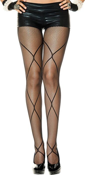 Netpanty Music Legs met zigzagpatroon