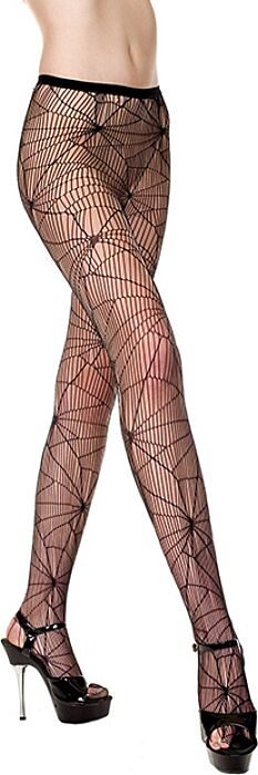 Panty Music Legs met spinnenweb en transparantie Panty Music Legs met spinnenweb en transparantie