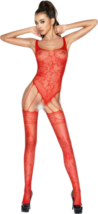 Passion woman bs034 bodystocking rojo talla unica Passion woman bs034 bodystocking rojo talla unica