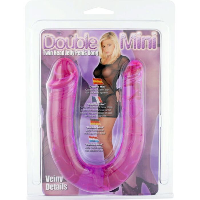 Dildo Seven Creations met dubbele kop van flexibele gelatine