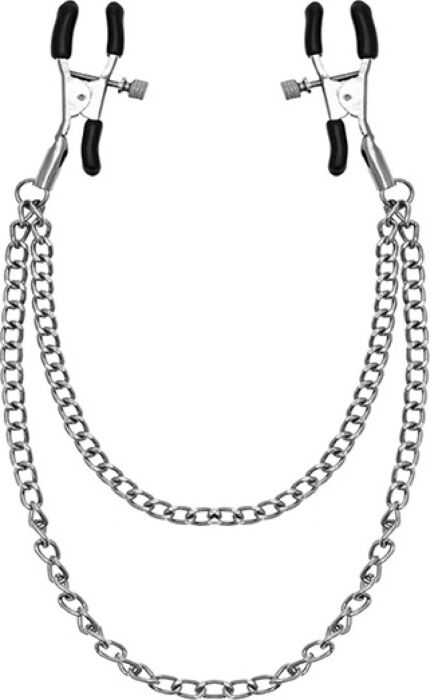 Tepelklemmen S Pleasures verstelbaar met ketting