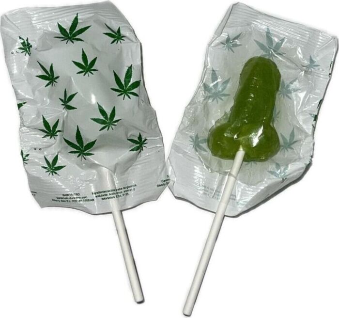 Penislolly DIABLO GOLOSO met marihuana-geur