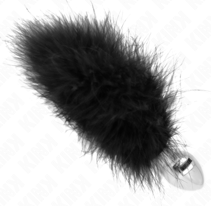 Plug Anal KINK 11cm Acero Inoxidable con Pluma