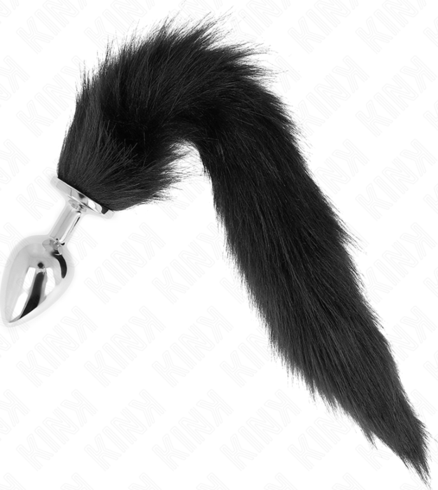 Plug Anal KINK L con Cola Sintética Negro