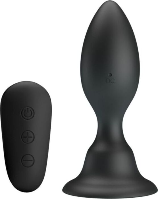 Plug Anal MR PLAY Control Remoto Vibrante Negro Plug Anal MR PLAY Control Remoto Vibrante Negro