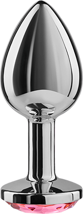 Plug Anal SECRETPLAY 8CM van Aluminium en Kristal Plug Anal SECRETPLAY 8CM van Aluminium en Kristal