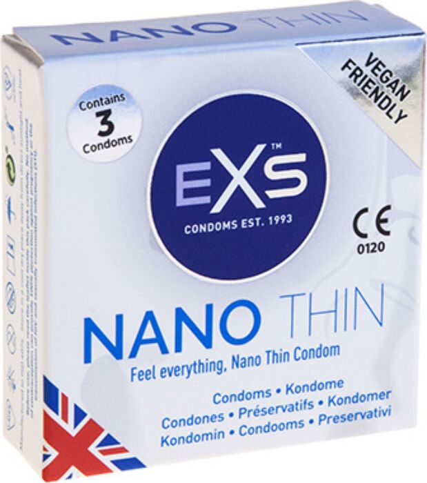 EXS Nano Thin 3s extra dunne condooms (3 st)