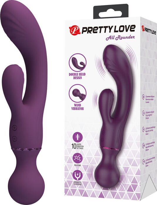 Vibrador Rabbit Pretty Love All Rounder met duale stimulatie Vibrador Rabbit Pretty Love All Rounder met duale stimulatie