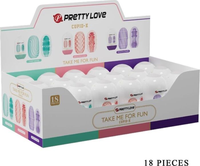 Masturbator Pretty Love CUPID X met verschillende texturen Masturbator Pretty Love CUPID X met verschillende texturen