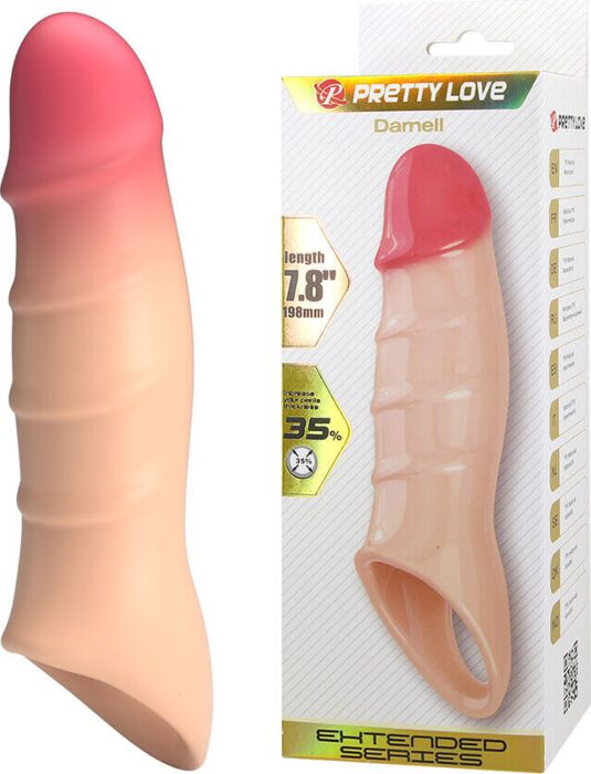 Funda voor Penis Pretty Love Darnell met Realistisch Gevoel Funda voor Penis Pretty Love Darnell met Realistisch Gevoel