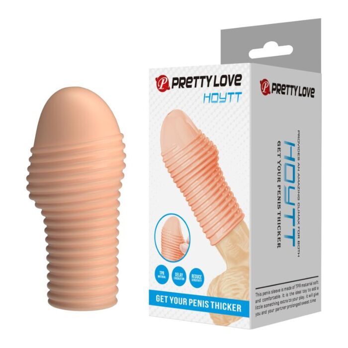 PRETTY LOVE - HOTTT PENIS SLEEVE GET YOUR PENIS THICKER NATURAL COLOR PRETTY LOVE - HOTTT PENIS SLEEVE GET YOUR PENIS THICKER NATURAL COLOR